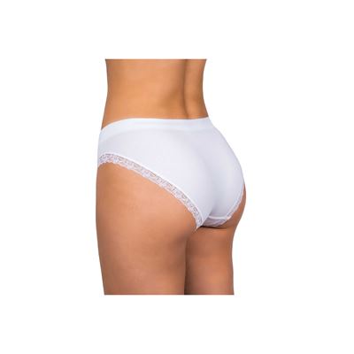 Nohavičky dámske BAMBOO SEAMLESS 003 bambusové WHITE (biele)