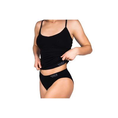 Košieľka dámska bambusová BAMBOO SEAMLESS 013 bezšvová BLACK (čierna)