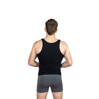 Nátelník pánsky bambusový BAMBOO SEAMLESS 020 bezšvový BLACK (čierny)