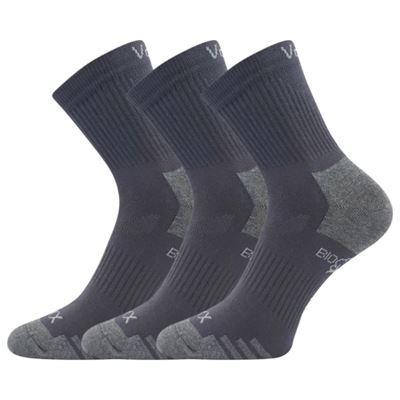 Ponožky športové z BIO bavlny BOAZ tmavo šedé