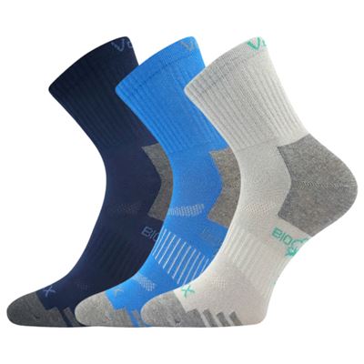 Ponožky detské športové z BIO bavlny BOAZIK chlapčenské (3 páry)