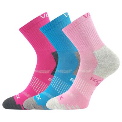 Ponožky detské športové z BIO bavlny BOAZIK dievčenské (3 páry)