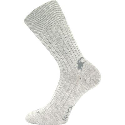 Ponožky bavlnené CASHMERE LOVE s kašmírom a iónmi striebra melírované ŠEDÉ
