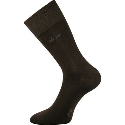Ponožky bavlnené DESILVE s iónmi striebra HNEDÉ