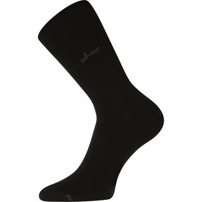 Ponožky bavlnené DESILVE s iónmi striebra ČIERNE