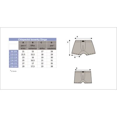 Boxerky chlapčenské DINGO bavlnené NÁRADIE II