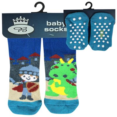 Ponožky dojčenské párované 1+1 DORA ABS chlapčenské