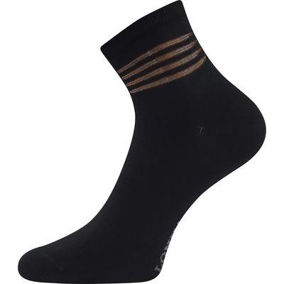 Ponožky dámske letné FASKETA čierne