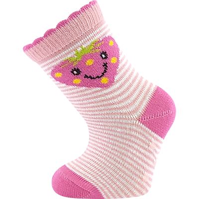 Ponožky dojčenské FILÍPIK ABS obrázkové DIEVČENSKÉ (3 páry)