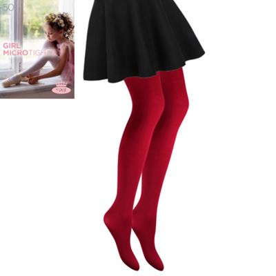 Pančuchové nohavice dievčenské GIRL MICRO tights BEET RED