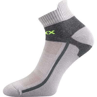 Ponožky bavlnené športové GLOWING svetlo šedé