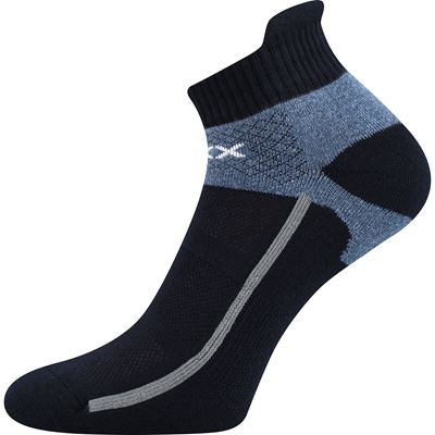 Ponožky bavlnené športové GLOWING tmavo modré