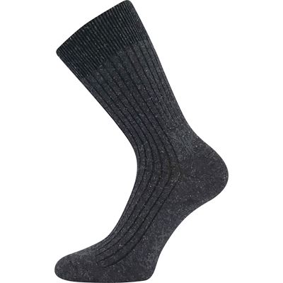 Ponožky bavlnené HEMPIX s konope, bambusom a iónmi striebra ANTRACITOVÉ