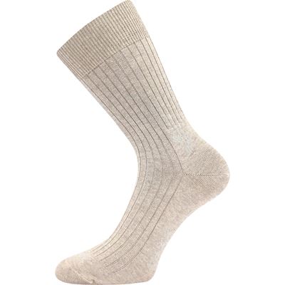 Ponožky bavlnené HEMPIX s konope, bambusom a iónmi striebra BÉŽOVÉ