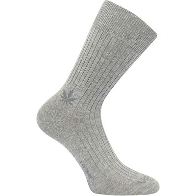 Ponožky bavlnené HEMPIX s konope, bambusom a iónmi striebra ŠEDÉ