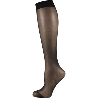 Podkolienky dámske silonkové LADY knee-socks NERO (čierne) 2 páry v balení