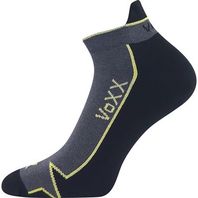 Ponožky bavlnené športové LOCATOR A tmavo šedé