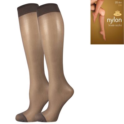 Podkolienky dámske silonkové NYLON knee-socks FUMO (dymovo šedé) 2 páry v balení