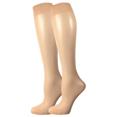 Podkolienky dámske silonkové NYLON knee-socks CAMEL 2 páry v balení