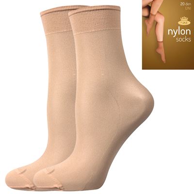 Ponožky dámske silonkové NYLON socks CAMEL 2 páry v balení