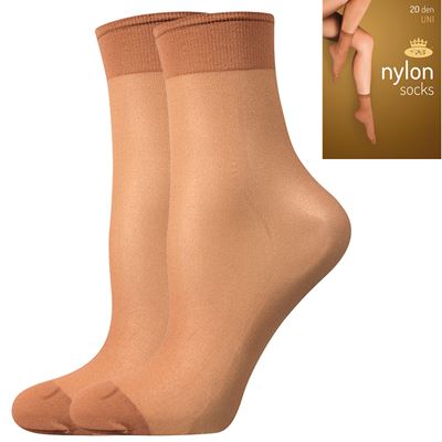 Ponožky dámske silonkové NYLON socks OPAL (opálená noha) 5 párov v balení