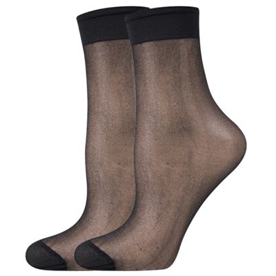 Ponožky dámske silonkové NYLON socks NERO (čierne) 5 párov v balení