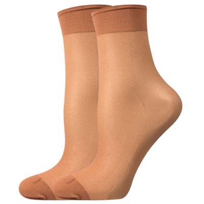 Ponožky dámske silonkové NYLON socks OPAL (opálená noha) 2 páry v balení