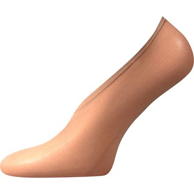 Ťapky dámske silonkové NYLON step BEIGE (telová farba) 5 párov v balení