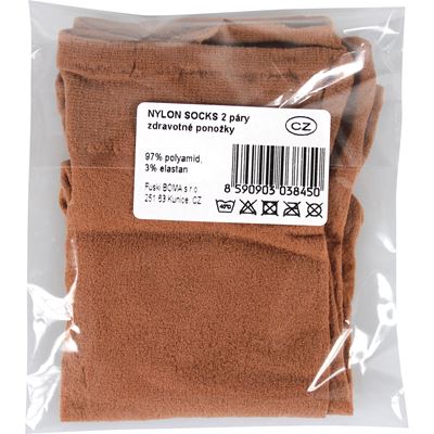 Ponožky dámske silonkové NYLON socks OPAL (opálená noha) 2 páry balené iba v sáčku