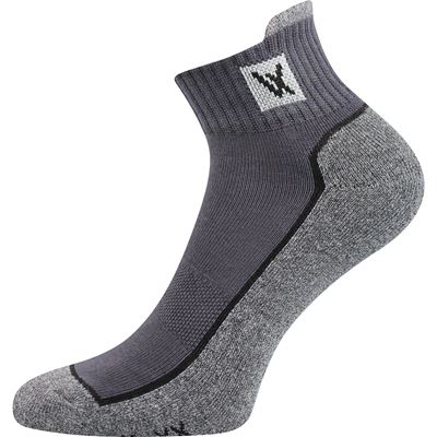 Ponožky bavlnené športové NESTY 01 tmavo šedé