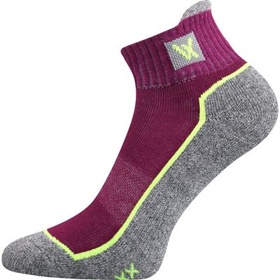 Ponožky bavlnené športové NESTY 01 fuxia