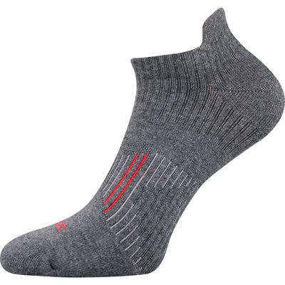 Ponožky bavlnené športové PATRIOT A tmavo šedé melé