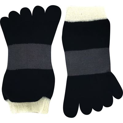 Ponožky prstové bavlnené PRSTAN 11 nízke SO SMOTANOVOU