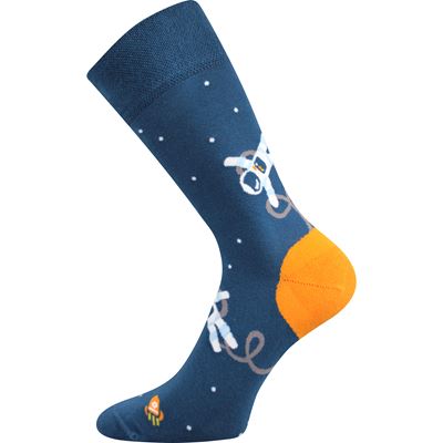 Ponožky spoločenské vtipné TWIDOR s obrázkami KOSMONAUTA