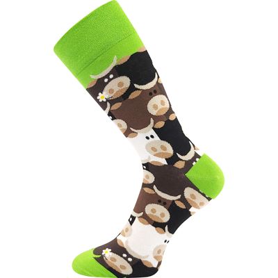 Ponožky spoločenské vtipné TWIDOR s obrázkami KRAVIČIEK