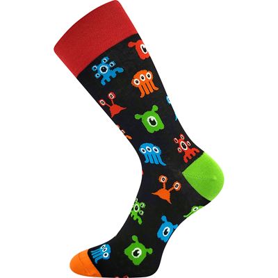 Ponožky spoločenské vtipné TWIDOR s obrázkami UFONOV