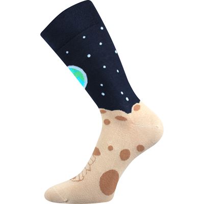 Ponožky spoločenské vtipné TWIDOR s obrázkami VESMÍRU