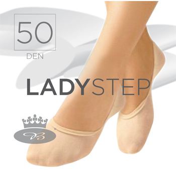 Ťapky dámske silonkové LADY step NERO (čierne) 2 páry v balení